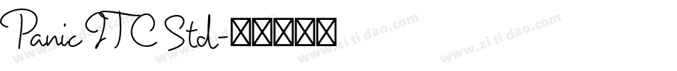 Panic ITC Std字体转换